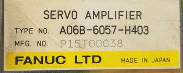 A06B-6057-H403 | FANUC Servo Amplifiers A06B-6057-H403 | FANUC Servo Amplifiers